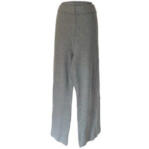 NWT light grey knit Gap wide leg lounge pants size XL